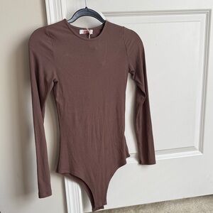 Brown Long Sleeve Kids One Piece